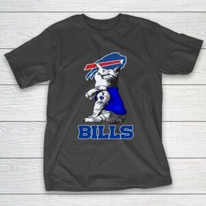 My Cat Loves Buffalo Bills Graphic T-Shirt NFL Football Fan Tee 96